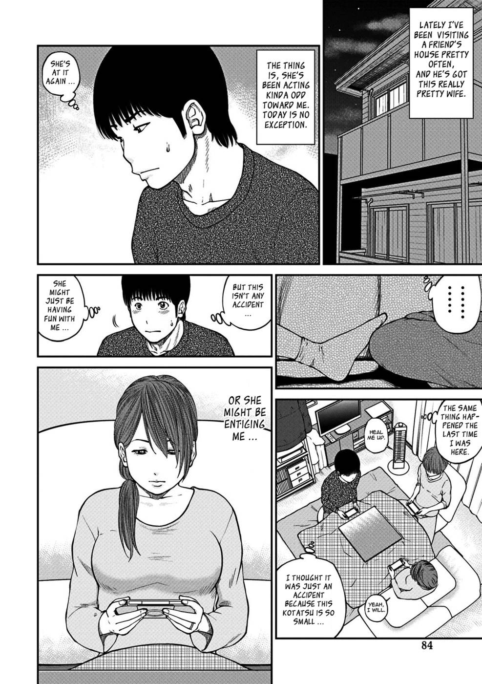 Hentai Manga Comic-33 Year Old Unsatisfied Wife-Chapter 5-Under The Kotatsu-2